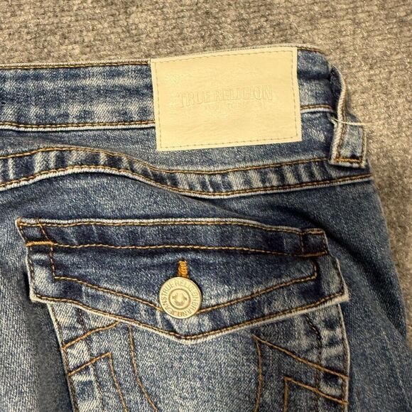 True Religion Becca Bootcut Jeans Womens 30 Blue Mid Rise Lightwash 30x32.5 - Picture 11 of 12